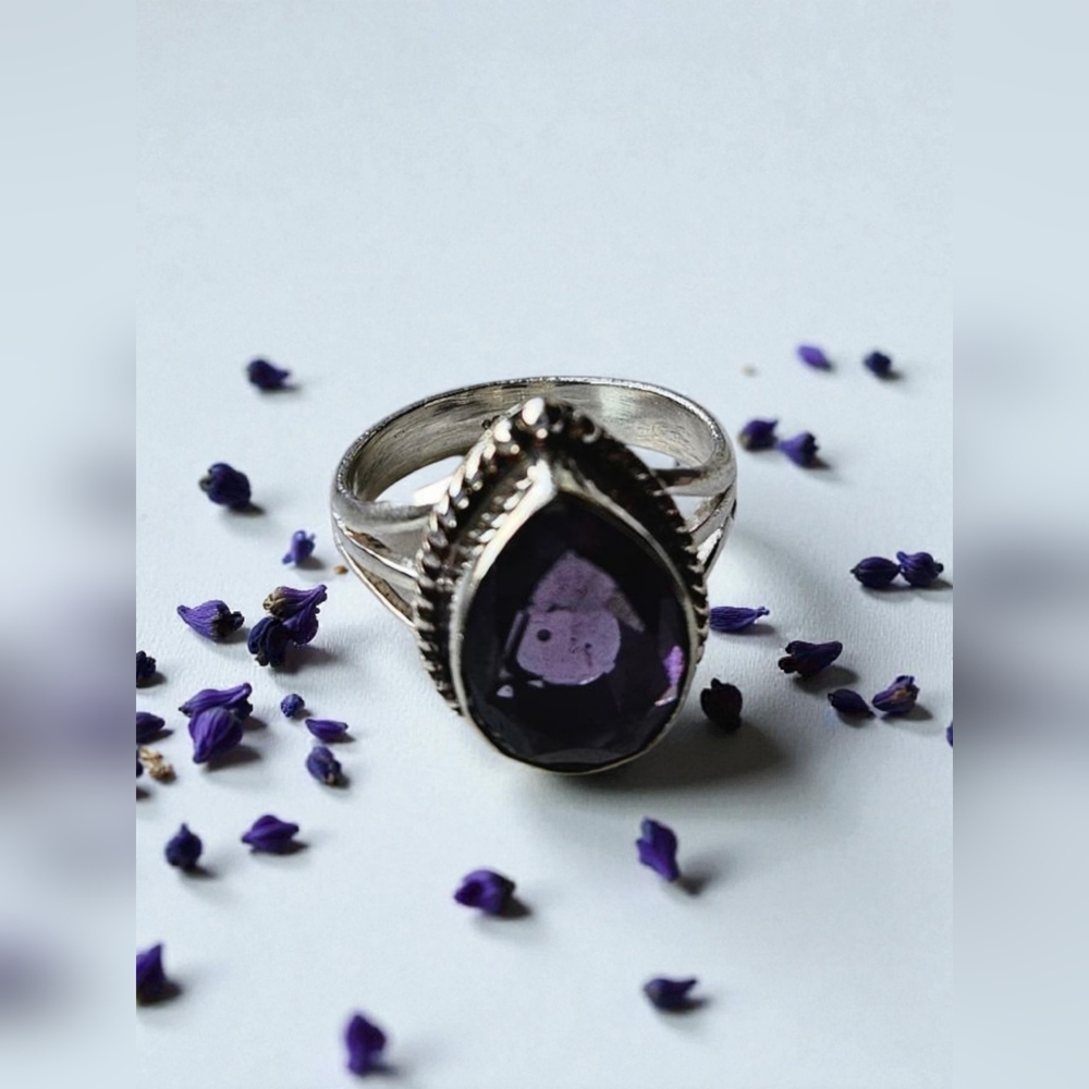 NWT Amethyst Ring / 925  Silver Ring